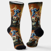 De Onbevlekte Ontvangenis van Maagd Maria Sokken (Gebogen)