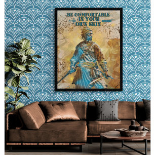 De onbreekbare geest van een krijger perfect poster