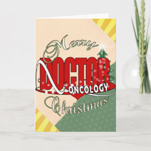 DE ONCOLOGIE VAN DE ARTS VAN KERSTMIS FEESTDAGEN KAART