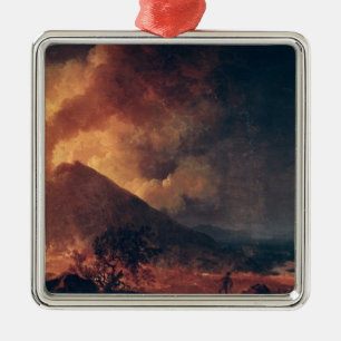 De onderbreking van de berg Vesuvius in 1771 Metalen Ornament