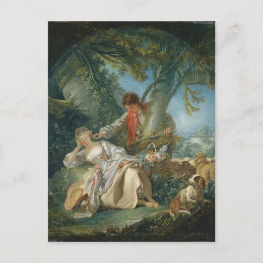 De onderbroken slaap - François Boucher Briefkaart (Voorkant)