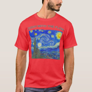 De onderdompeling van Gogh de Sterrennacht met de T-shirt
