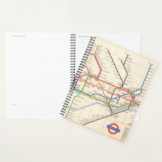 De Ondergrondse Kaart van Londen Planner (Display)