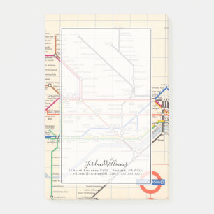 De Ondergrondse Kaart van Londen Post-it® Notes