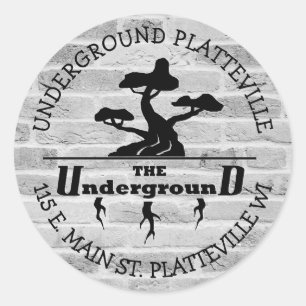 De ondergrondse Vaping Shop Logo stickers
