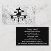 De ondergrondse Visitekaartjes marmer (Voorkant / Achterkant)