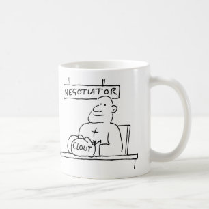 De onderhandelaar op Desk heeft de Boxing Glove me Koffiemok