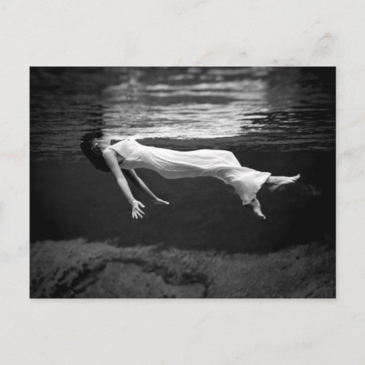 De onderwater Fotografie van de Mode Briefkaart (Voorkant)