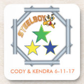 De onderzetters van MTFL SteelboyZ van de douane. (Voorkant)