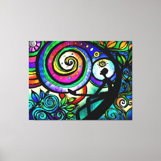 De Oneindige Geest Stretched Canvas Print (Voorkant)
