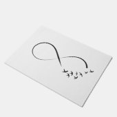 De oneindigheid slikt symbool deurmat (Schuin)