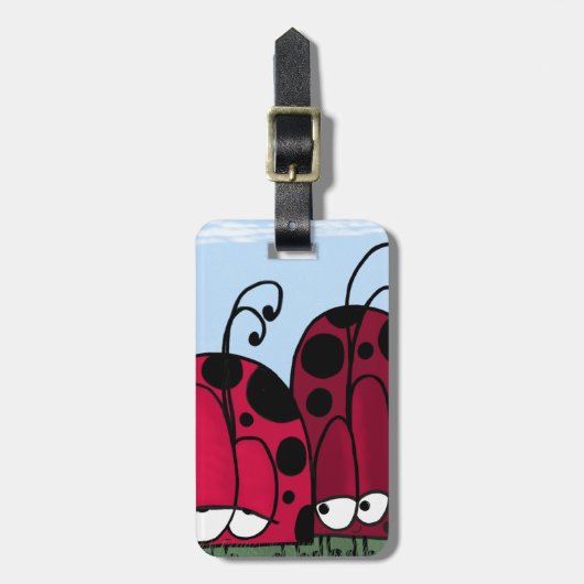 De ongeëvenaarde illusie van de Liefde Ladybug Bagagelabel (Voorkant verticaal)
