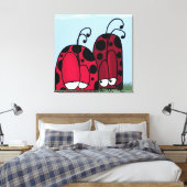 De ongeëvenaarde illusie van de Liefde Ladybug Canvas Afdruk (Insitu (Slaapkamer))