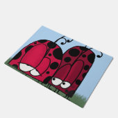 De ongeëvenaarde illusie van de Liefde Ladybug Deurmat (Schuin)