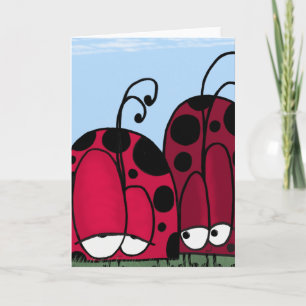De ongeëvenaarde illusie van de Liefde Ladybug Kaart