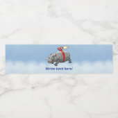 De ongelofelijke raketnijlpaard waterfles etiket (Enkel label)