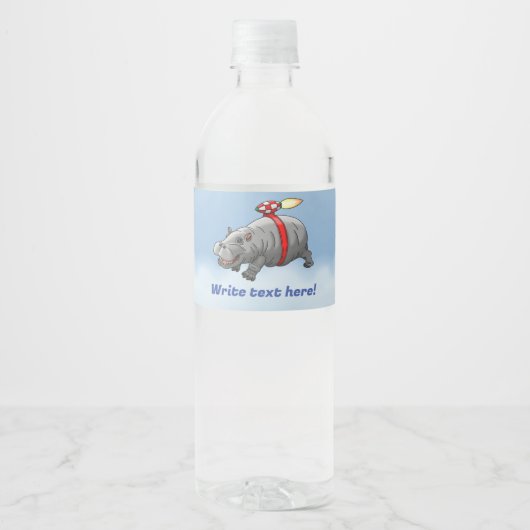 De ongelofelijke raketnijlpaard waterfles etiket (Voorkant)