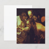 De ongelovigheid van Sint Thomas door Caravaggio (Voorkant / Achterkant)