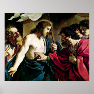 De ongelovigheid van St. Thomas Poster