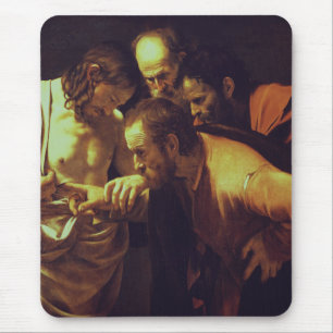 De ongelovigheid van Thomas door Caravaggio Muismat