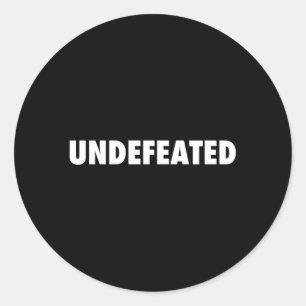 De ongeslagen kampioenen zijn de beste nummer één ronde sticker