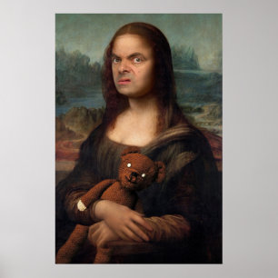 De onhandige neef van de Mona Lisa Poster