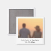 De onmiddellijke de datumdouane van de fotonamen v magneet (Voorkant / Achterkant)