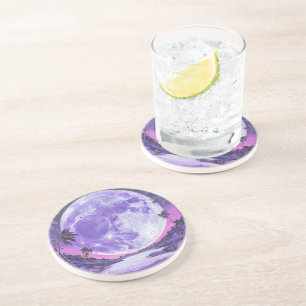 "de Onmogelijke Maan"- Zandsteen Onderzetter