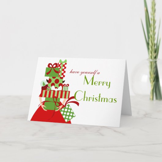 De onmogelijke Stapel van de Gift Feestdagen Kaart (Voorkant)