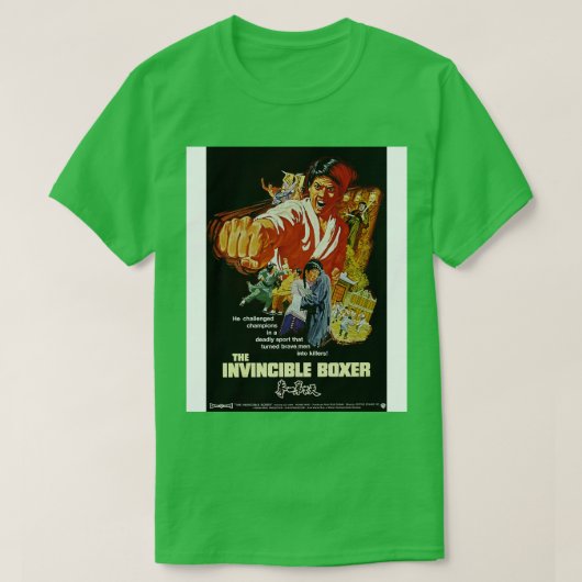 De onoverwinnelijke bokser 1973 t-shirt (Design voorkant)