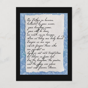 De Ons Heer Gebed Ansichtkaart Briefkaart