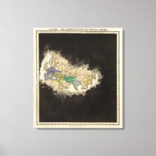 De ontbinding van het Western Rijk 476 AD Canvas Afdruk