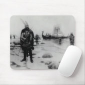 De ontdekking van Amerika door Leif Eriksson Muismat (Met muis)
