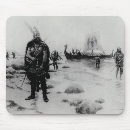 De ontdekking van Amerika door Leif Eriksson Muismat (Voorkant)