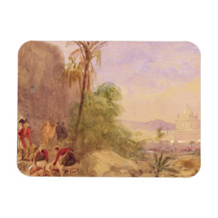 De ontdekking van Tipu's lichaam bij de waterpas b Magneet
