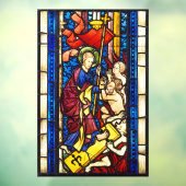 De ontgroening van Hell Faux Glas in lood Raamsticker (Vel 3)