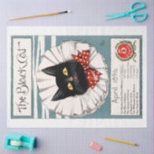 De  ontkoppeling van de zwarte kat tissuepapier (Craft)