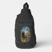 De Ontmoeting beer jacht humoristisch Sling Bag (Voorkant)