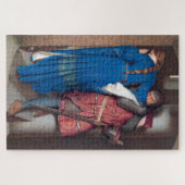 De ontmoeting op de torenttrap (F.W. Burton) Legpuzzel (Horizontaal)