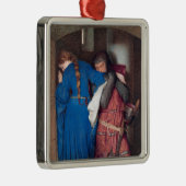 De ontmoeting op de torenttrap (F.W. Burton) Metalen Ornament (Rechts)