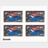 De ontmoeting op de torenttrap (F.W. Burton) Rechthoekige Sticker (Vel)