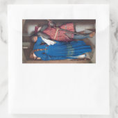 De ontmoeting op de torenttrap (F.W. Burton) Rechthoekige Sticker (Tas)