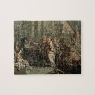 De ontscheping van Cleopatra in Tarsus (olie op Legpuzzel