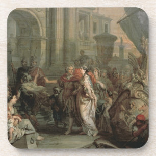 De ontscheping van Cleopatra in Tarsus (olie op Onderzetter
