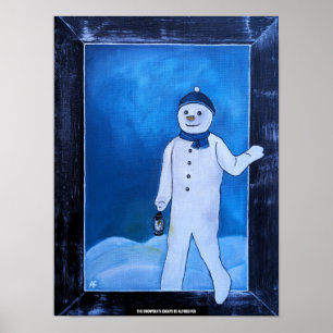 De ontsnapping van de sneeuwman Schilderij van Alf Poster