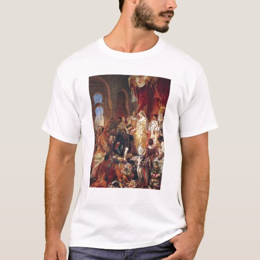 De ontvangst van Christoffel Columbus T-shirt (Voorkant)