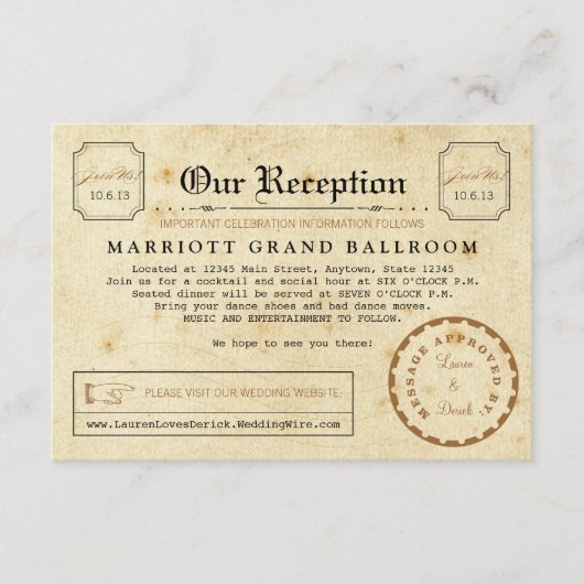 De Ontvangst van het telegram na de Kaart van het (Voorkant)