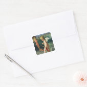 De ontvoering van Helen, 1631 Vierkante Sticker (Envelop)