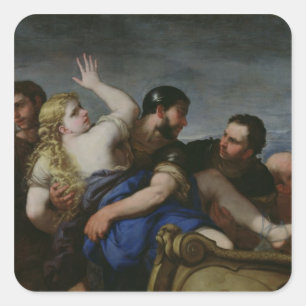 De ontvoering van Helen Vierkante Sticker