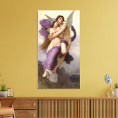 "De ontvoering van Psyche" door Bouguereau Canvas Afdruk (Insitu (Woonkamer))